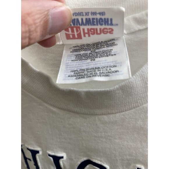 Vintage Chicago White T-Shirt Men Xl  Windy City Adult Hanes USA Made - Picture 6 of 6